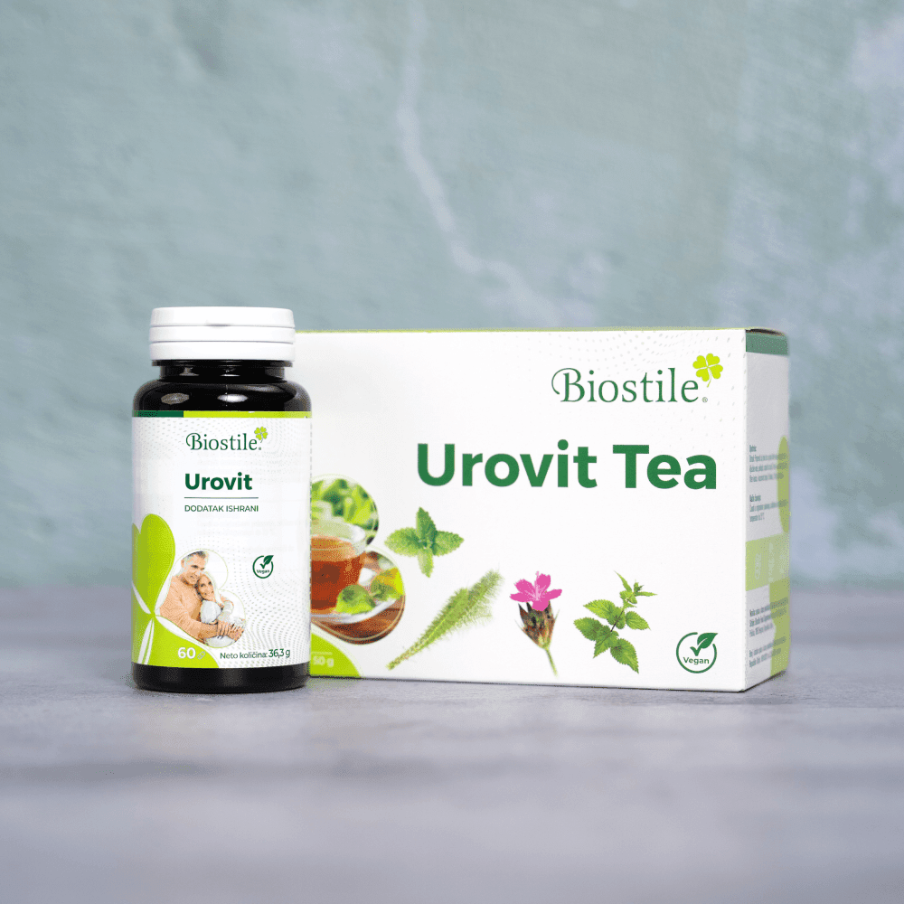 UROVIT KOMPLET KAPSULE + ČAJ 6 BioStile Urovit 26 6 min